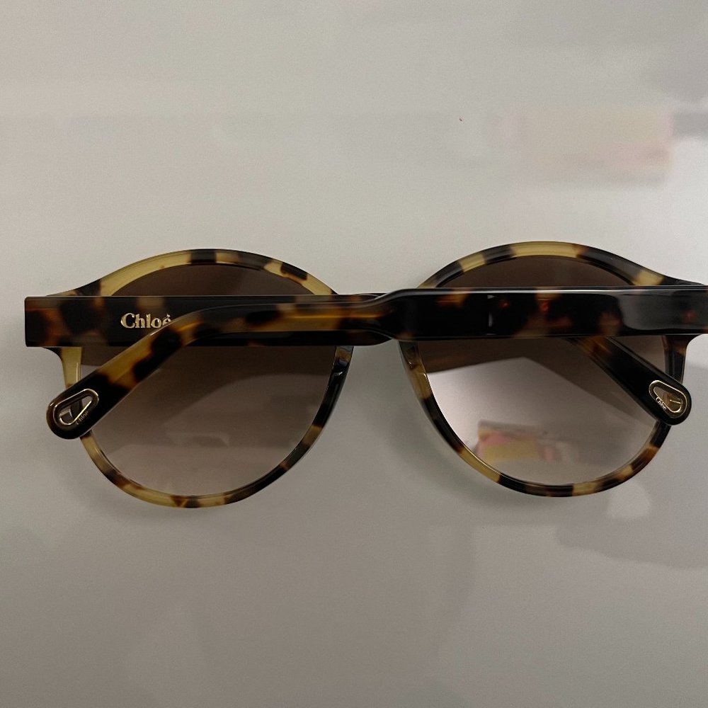 CHLOE CE762S 57mm in Havana Sunglasses MSRP$420 - Picture 3 of 6